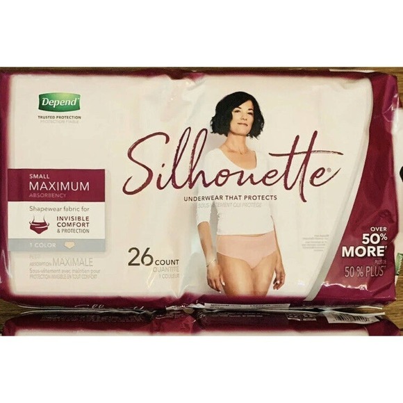 Depend Silhouette Incontinence & Postpartum Underwear for Women Small 26… - Picture 8 of 9